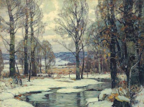 Frost-bound Oil Painting by John Fabian Carlson