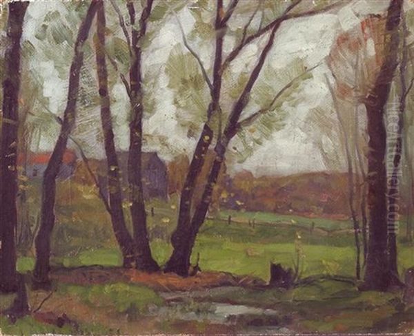 May Morning Oil Painting by John Fabian Carlson