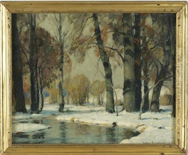 Sunny Brook Oil Painting by John Fabian Carlson