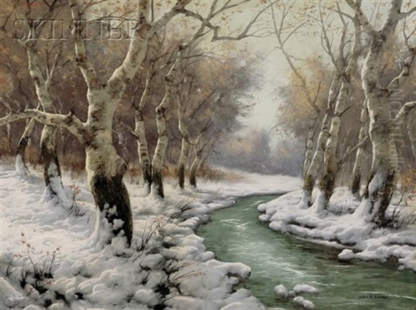 Esopus River Near Phoenicia Oil Painting by John Fabian Carlson