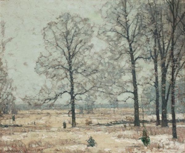 Winter Hickories by John Fabian Carlson