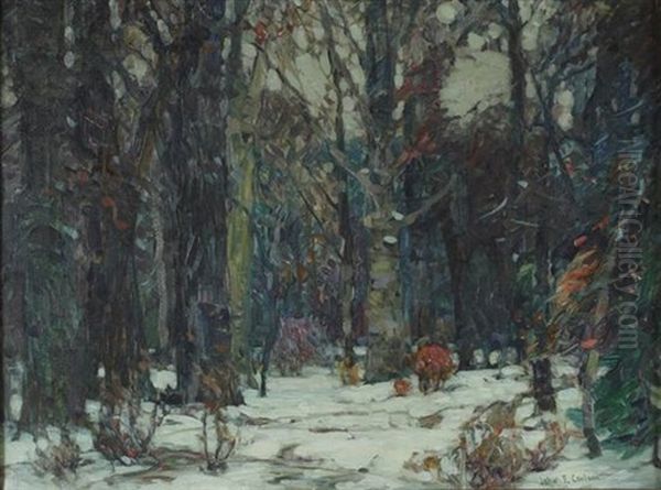 In Silent Forest Oil Painting by John Fabian Carlson