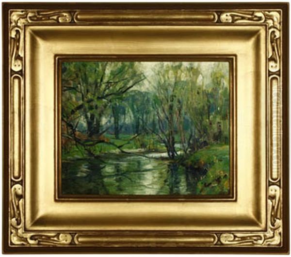 Limpid Brook Oil Painting by John Fabian Carlson