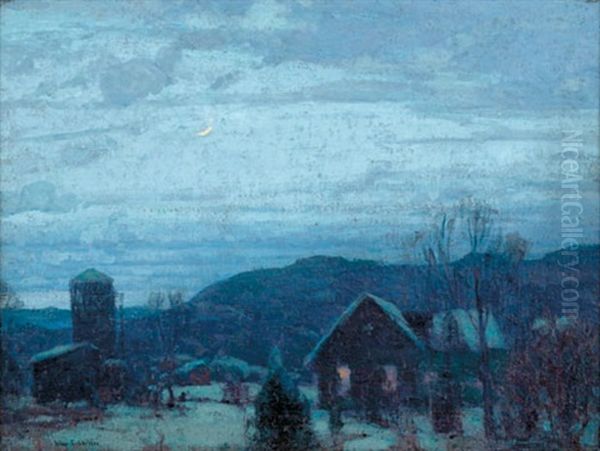 Evening In The Hills Oil Painting by John Fabian Carlson