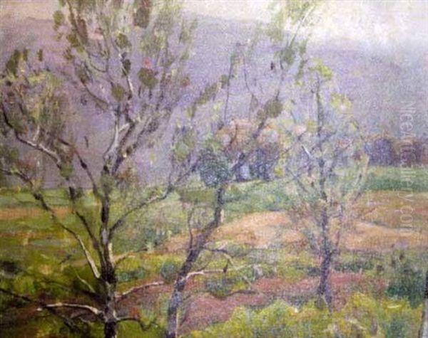 Fertile Meadow Oil Painting by John Fabian Carlson