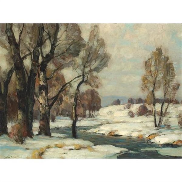 Sunny Rivulet Oil Painting by John Fabian Carlson