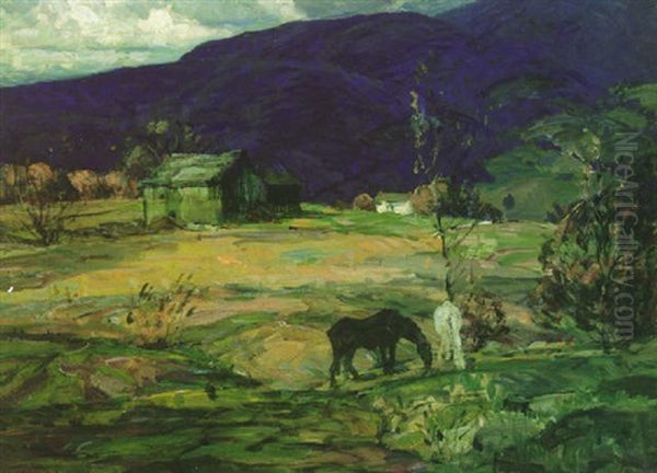 Bleak Meadows Oil Painting by John Fabian Carlson