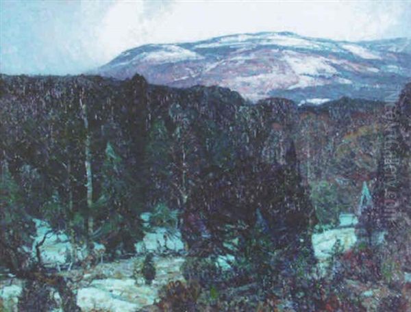 Sombre Uplands Oil Painting by John Fabian Carlson