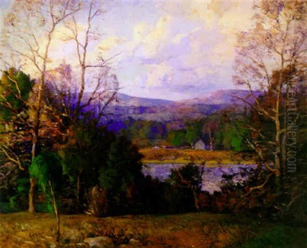 Summer, Mill Stream, New York Oil Painting by John Fabian Carlson