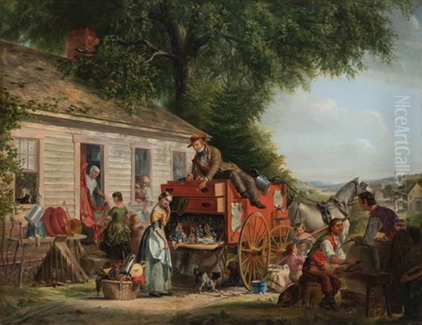 The Yankee Peddler Oil Painting by William Tolman Carlton