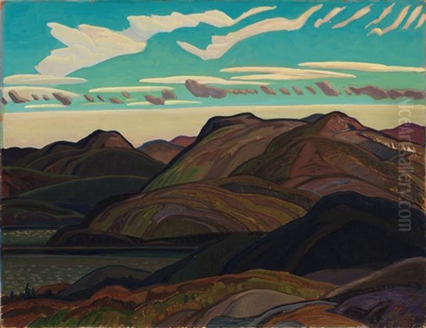 Late Evening Oil Painting by Franklin Carmichael