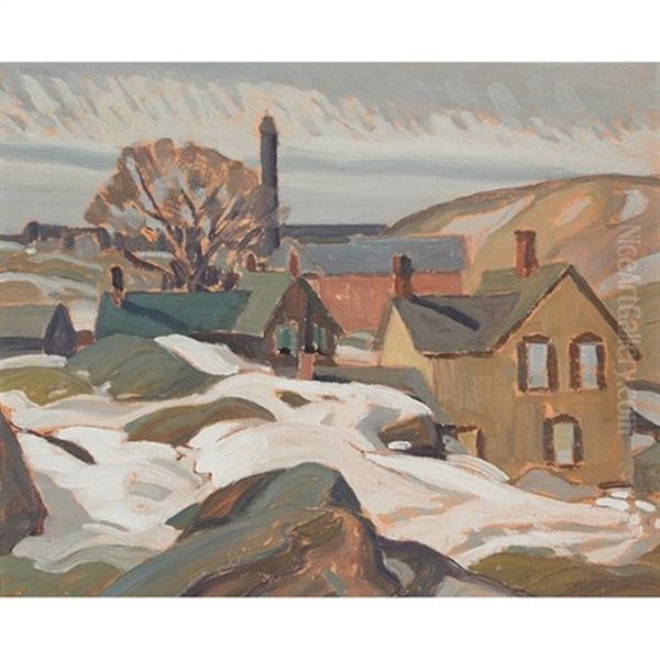 The Last Snow Oil Painting by Franklin Carmichael