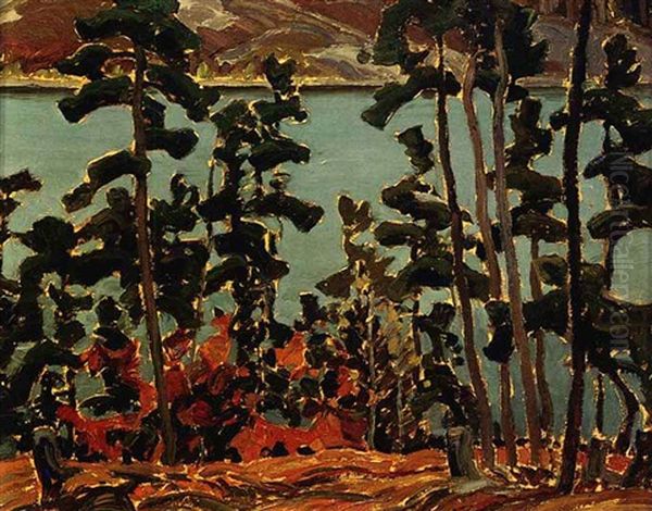 Cranberry Narrows, La Cloche Hills Oil Painting by Franklin Carmichael