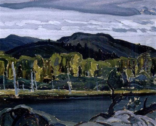 Bay Across From Cabin Oil Painting by Franklin Carmichael