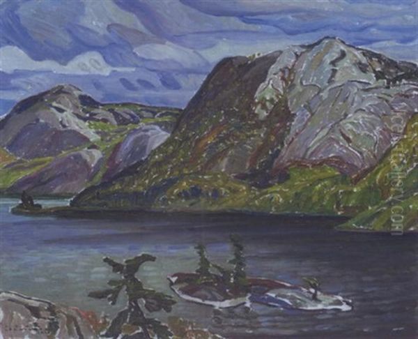 Grace Lake Oil Painting by Franklin Carmichael