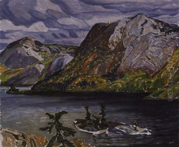 Grace Lake Oil Painting by Franklin Carmichael