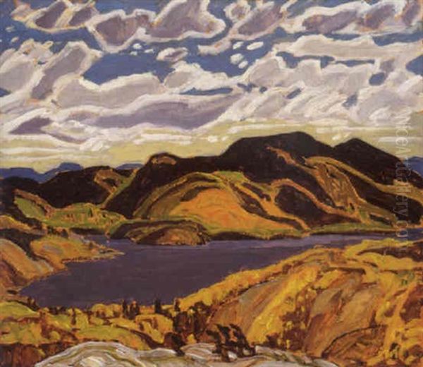 Fourd Lake In The La Cloche Hills by Franklin Carmichael