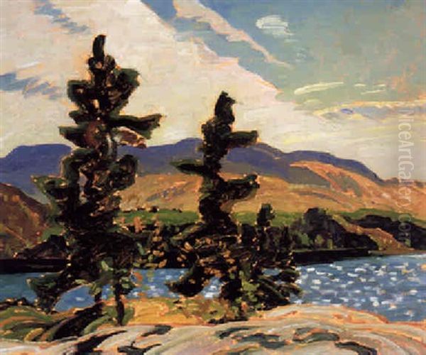 Cranberry Lake, Near North Shore Lake Huron Oil Painting by Franklin Carmichael