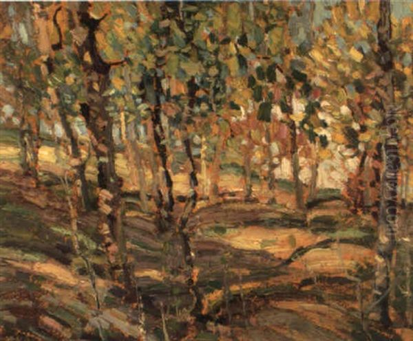 Don Valley At Lansing, Ontario Oil Painting by Franklin Carmichael