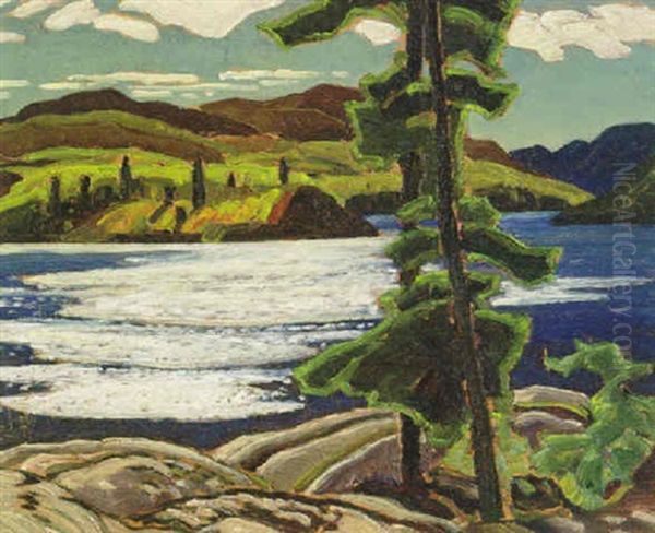 The Upper Ottawa, Near Mattawa Oil Painting by Franklin Carmichael