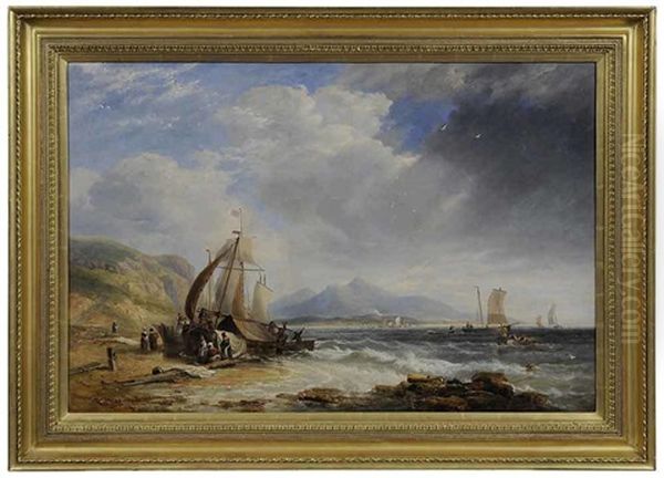 Safely Ashore Oil Painting by John Wilson Carmichael