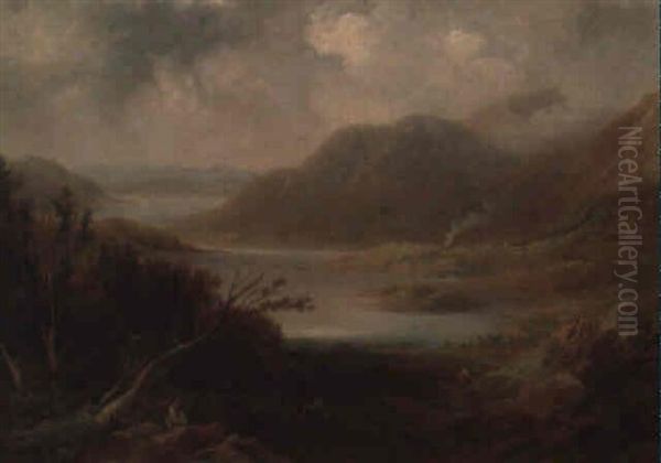 An Extensive Lakeland Landscape Oil Painting by John Wilson Carmichael