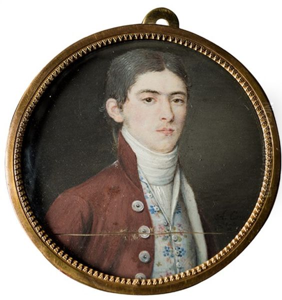 Retrato De Caballero Joven Oil Painting by Antonio Carnicero Mancio