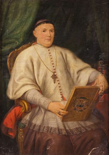 Retrato De Clerigo Oil Painting by Antonio Carnicero Mancio