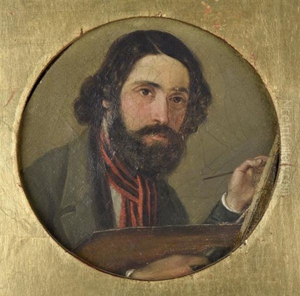 Autoportrait Oil Painting by Giovanni Carnovali