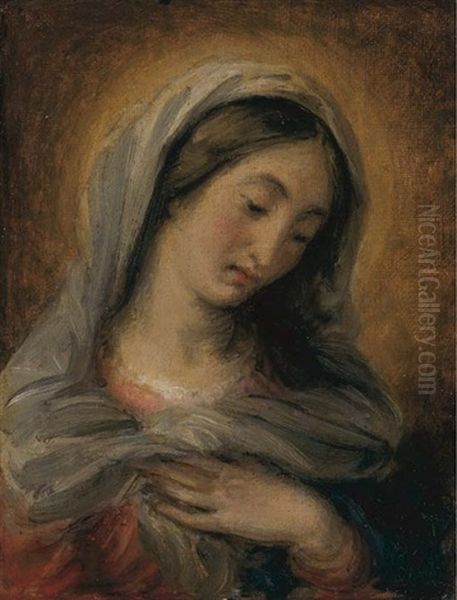 Madonna Oil Painting by Giovanni Carnovali