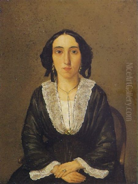 Ritratto Di Donna Oil Painting by Giovanni Carnovali