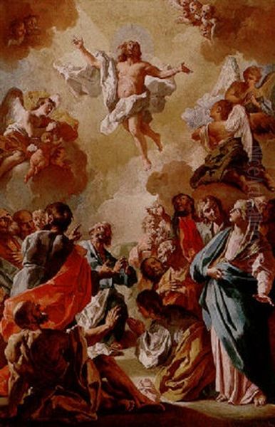 The Ascension Oil Painting by Lorenzo De Caro