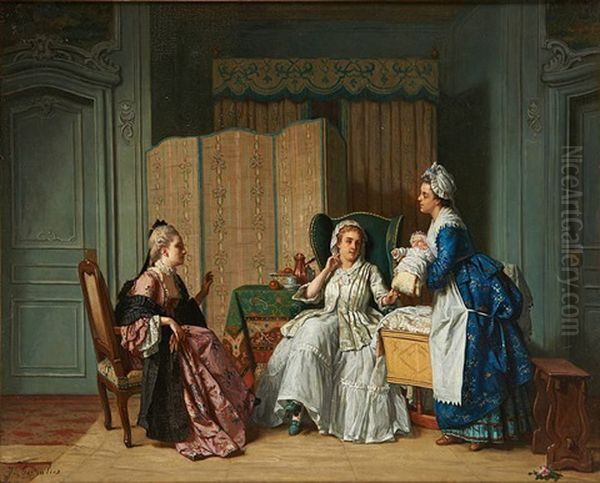 La Presentation Du Nouveau-ne Oil Painting by Jean Carolus