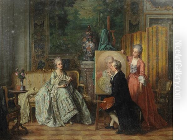 Painting The Portrait by Jean Carolus