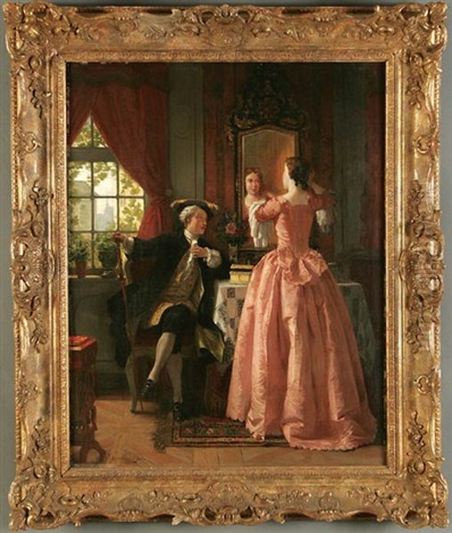 Finishing Touches Oil Painting by Jean Carolus