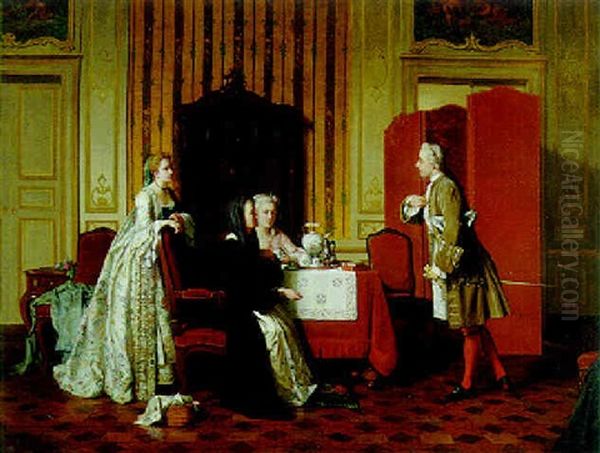 The Suitor Oil Painting by Jean Carolus