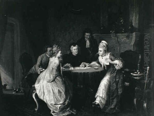 The Winning Hand Oil Painting by Jean Carolus