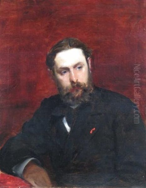 Portrait De Sully Prudhomme by  Carolus-Duran