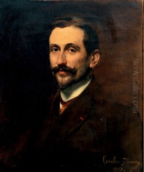 Portrait D'henri Valentino Oil Painting by  Carolus-Duran