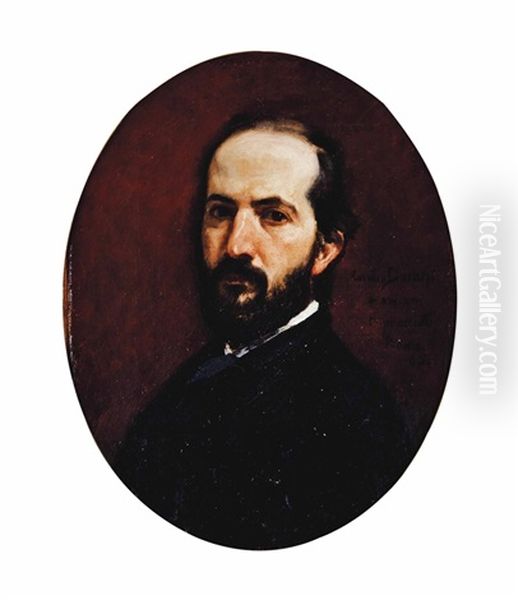 Portrait Of Dr. Ramacciotti Oil Painting by  Carolus-Duran