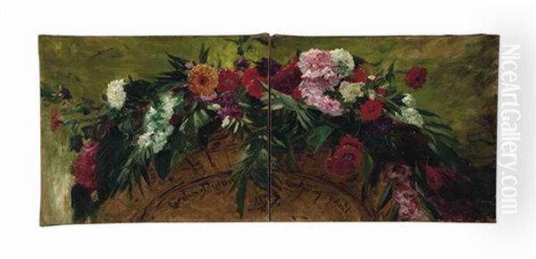 Bouquet De Fleurs Oil Painting by  Carolus-Duran