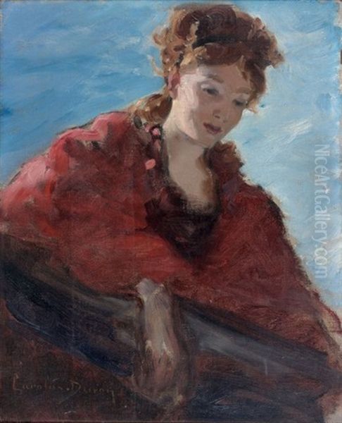 Etude De Femme Au Balcon (study) Oil Painting by  Carolus-Duran