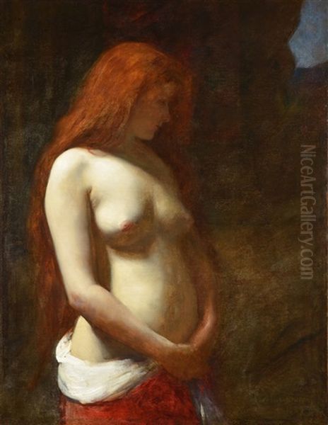 Femme Nue Oil Painting by  Carolus-Duran