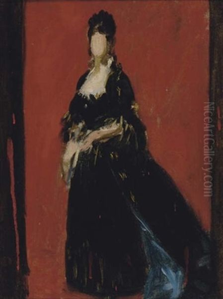 Study For A Portrait Of A Lady Oil Painting by  Carolus-Duran