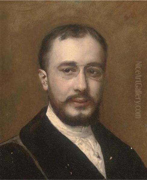 Portrait Of Henri Toulouse-lautrec Oil Painting by  Carolus-Duran