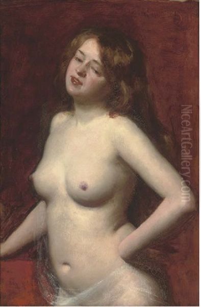 Female Nude Oil Painting by  Carolus-Duran