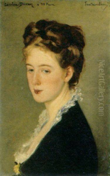 Portrait Of Madame Faure, The Artist's Sister In Law Oil Painting by  Carolus-Duran