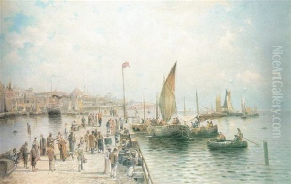 El Puerto De Estambul Oil Painting by  Carolus-Duran