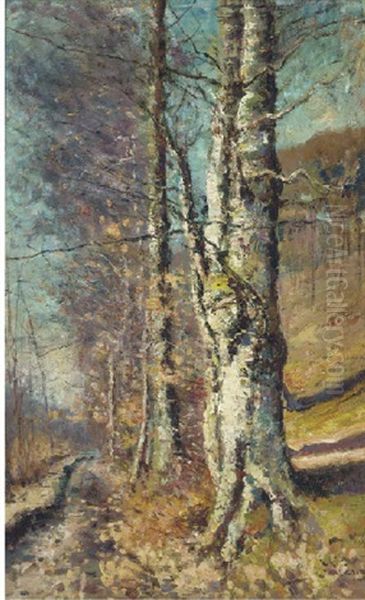 Foret De Seignes, Bruxelles Oil Painting by Joseph Caron