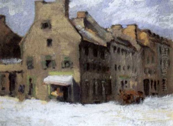 Maison De Pierre Du Calvet Oil Painting by Paul Archibald Octave Caron